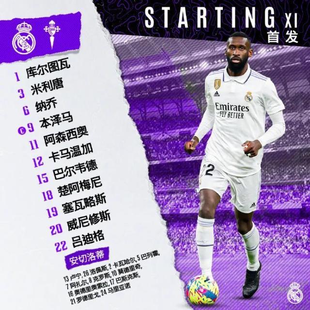 官方网站-【西甲】阿森西奥传射+米利唐破门，皇马2比0塞尔塔